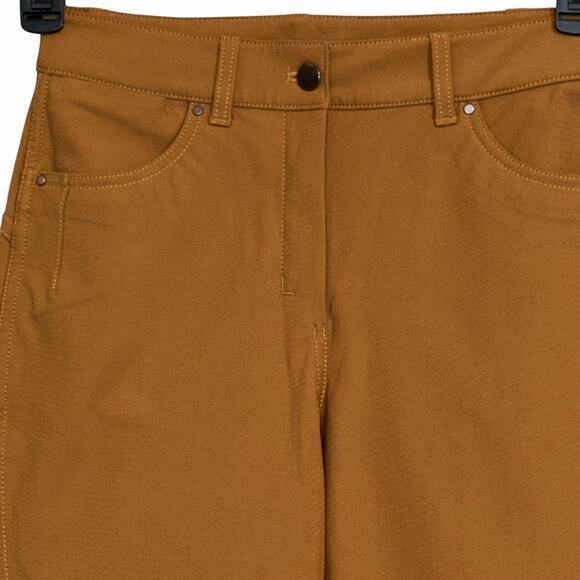 Lululemon City Sleek 5 Pocket 7/8 Ankle Pant Spiced Bronze 4 Mustard Yellow - Picture 5 of 11